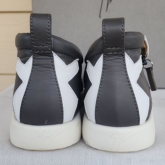 Giuseppe Zanotti Multicolor Flat Side Zipper Sneakers Booties High Tops US 10 - Picture 6 of 12